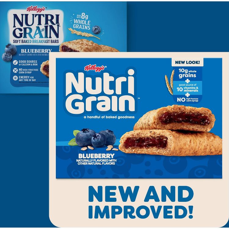 Nutri-Grain Blueberry Soft Baked Breakfast Bars - 8ct/10.4oz, 3 of 10