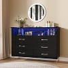 Acekool Smart Dresser - 6 Drawer LED Storage with Charging Station - 4 of 4
