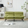 70" Sleeper Sofa Bed,Modern Linen Upholstered Convertible 2-Seater Couch with Thick Cushion for Small Spaces Living Room-Baofuwish - 3 of 4