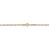 Black Bow Jewelry 1.3mm 14k Yellow Gold Diamond Cut Singapore Chain Necklace - 4 of 4
