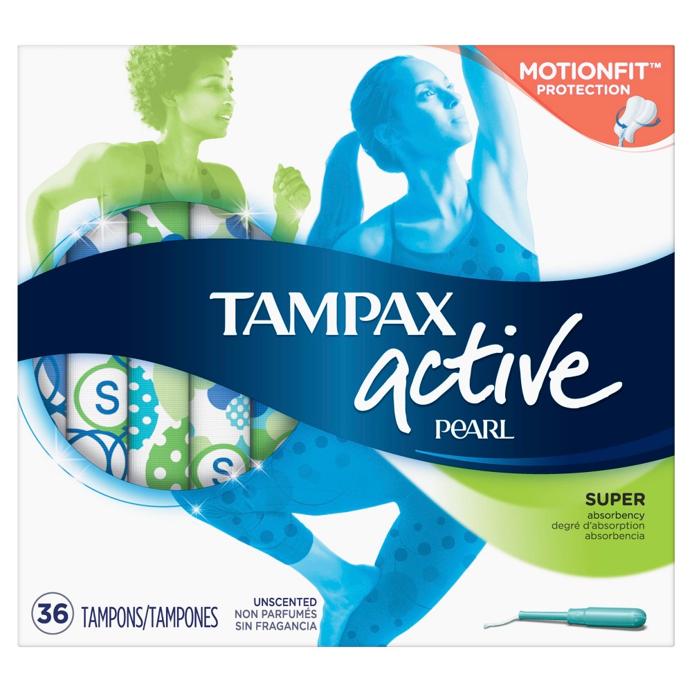 UPC 073010710740 product image for Tampax Active Pearl Tampons - Super Absorbency - Plastic - 36ct | upcitemdb.com