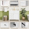 36" Modern Bathroom Vanity with Sink,Storage Cabinet with 2 Soft Close Drawers & Tip-Out Drawer for Small Spaces-Baofuwish - 3 of 4