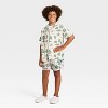 Grayson Threads Kids Boys' Short Sleeve Floral Printed Button-Down Shirt - 3 of 3