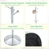 Grungis Stainless Steel Freestanding Coat Racks with Detachable Bracket,Hall Tree with 9 Hooks,Entryway Furniture for Hanging Clothes - 4 of 4