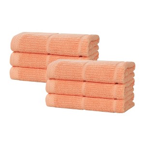 Smart Twist Viscose Cotton Blend Medium Weight Solid Ribbed Towel Set by Blue Nile Mills - 1 of 4