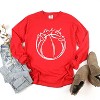 Simply Sage Market Women's Game Day Basketball Long Sleeve Garment Dyed Tee - 2 of 4