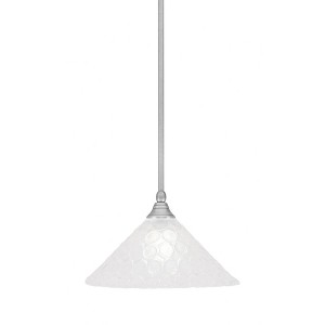 Toltec Lighting Any 1 - Light Pendant in  Brushed Nickel with 12" Italian Bubble Shade - 1 of 1