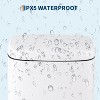 Trash Can with Lid, 3.2 Gal/12L Stainless Steel Bathroom Trash Bin with Soft Close Step-On Pedal - 4 of 4