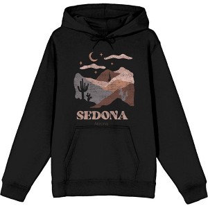Adventure Society Sedona Arizona Long Sleeve Adult Hooded Sweatshirt - 1 of 2