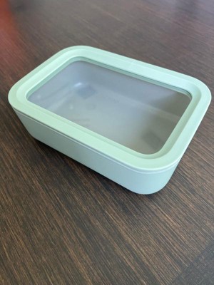 Caraway Home Small Ceramic Coated Glass Food Storage Container Perracotta :  Target