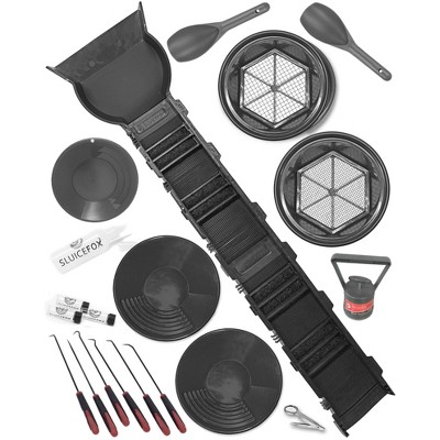 Complete Sluice Fox Gold Mining Kit with Sluice Box and Bucket Classifier | Breaks Down into 24-Inch Sections