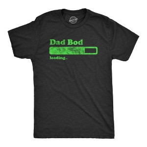 Mens Dad Bod Loading T Shirt Funny Overweight Chubby Body Progress Joke Tee For Guys - Crazy Dog Men's T Shirt - 1 of 4