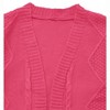 Girl Cable Knit Cardigan with Pockets Open Front Sweater Outwear Long Sleeve Sweater Cardigan Kids Winter Outfits - 3 of 4