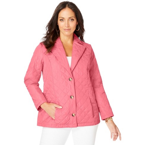 Jessica London Women's Plus Size Snap-front Quilted Coat : Target