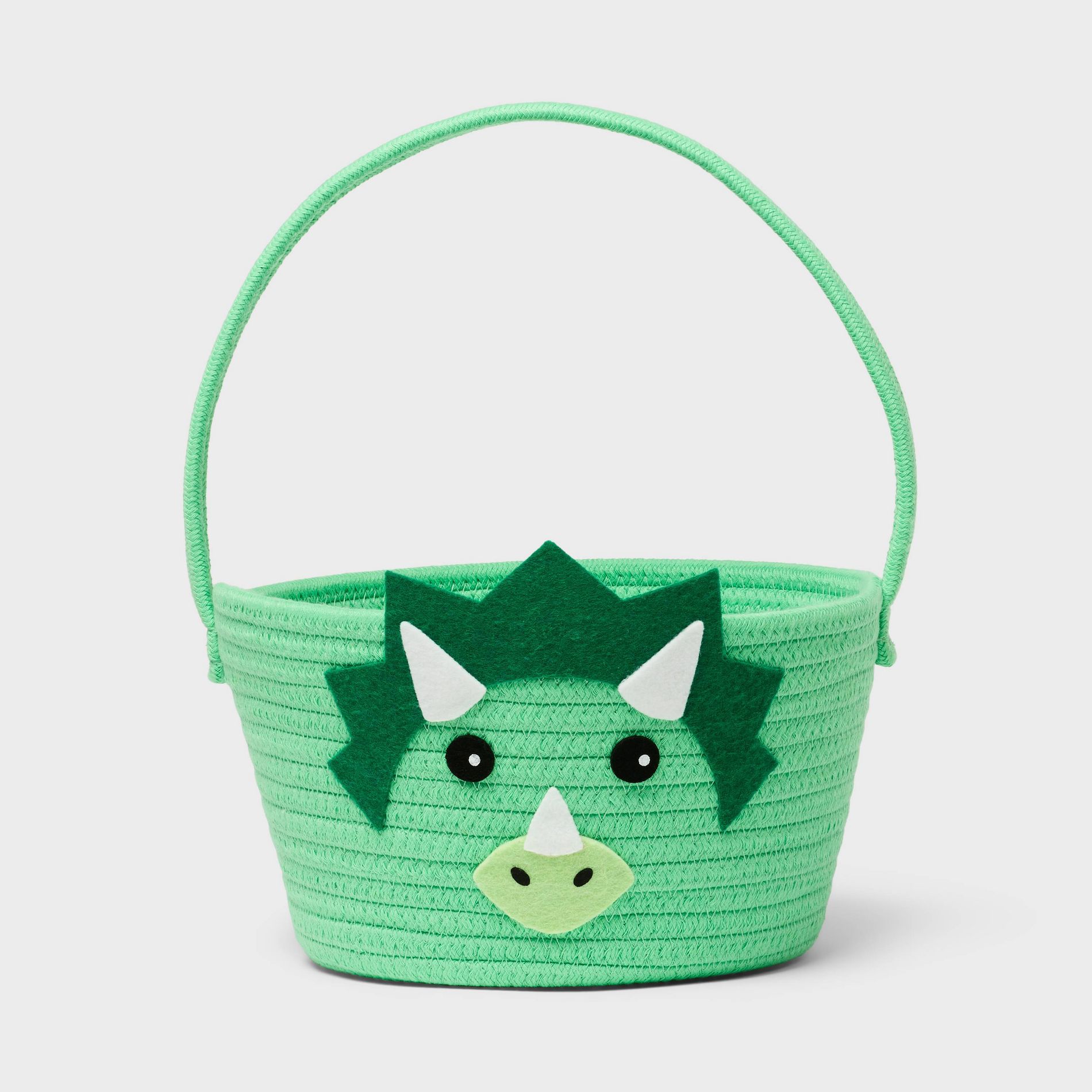 Easter Dinosaur Rope Basket Green - Spritz™