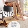 StorageBud Round Ottoman with Storage, Boucle Storage Ottoman, Modern Foot Stool Ottoman for Living Room and Bedroom - 4 of 4