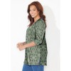 Catherines Women's Plus Size Easy Fit 3/4-Sleeve Scoopneck Tunic - 4 of 4