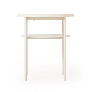 Round AIDA Multipurpose End and Side Table Set with Extra Shelves, Mellow - 1 of 4