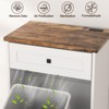 Tilt Out Trash Cabinet, Dog Proof 10 Gallon Garbage Can Cabinet with Deodorizing Function - 3 of 4