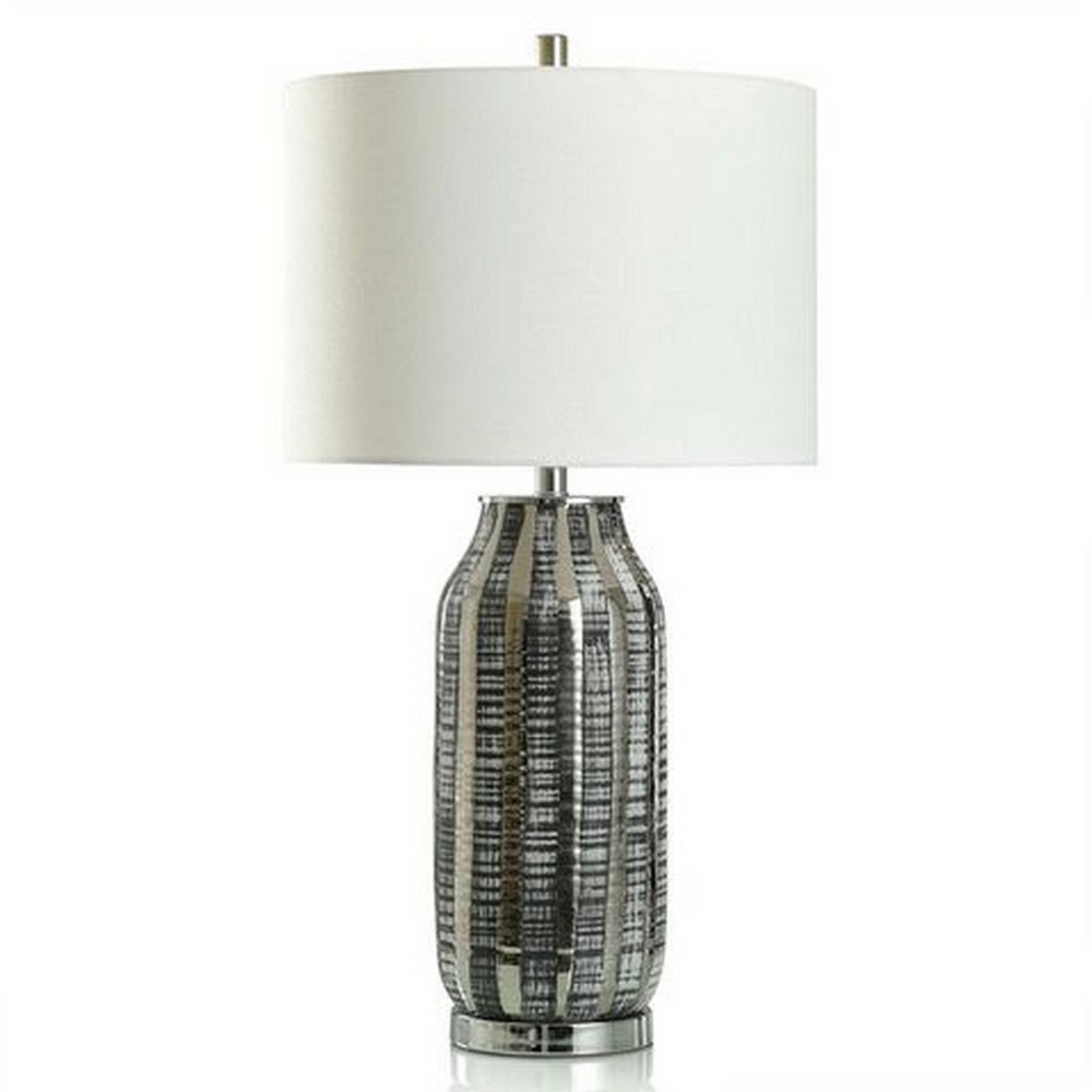 Photos - Floodlight / Street Light Tonito Contemporary Table Lamp Polished Silver - StyleCraft