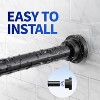 Shower Curtain Rod, 1" Non Slip Adjustable 28-74 inch No Drilling Shower Curtain Rods Spring Tension - 2 of 4