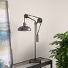 Hudson and Canal 33.5" Tall Solid Wheel Pulley System Table Lamp with Metal Shade - 3 of 4