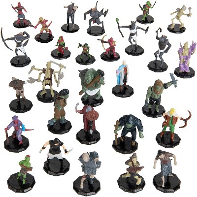 Monster Protectors Painted Fantasy Mini Figures for D&D - 1", 28 Pieces