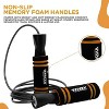 RDX Sports Skipping Rope with Anti-Slip Soft Memory Foam Weighted Handles, 10.3FT Adjustable Tangle-Free PVC Coated Steel Jump Cable - 2 of 4