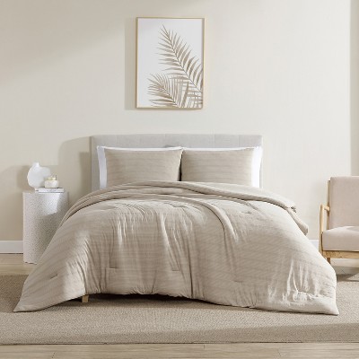 True Comfort Taupe Microfiber Full Comforter Set