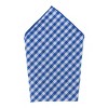 CTM Men's Cotton Checkered Bow Tie and Handkerchief Set - 3 of 4