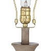 Regency Hill Avery Traditional Table Lamps Set of 2 with 7" Round Risers 25" High Faux Wood with USB LED Touch On Off Beige Shades for Living Room - 3 of 4