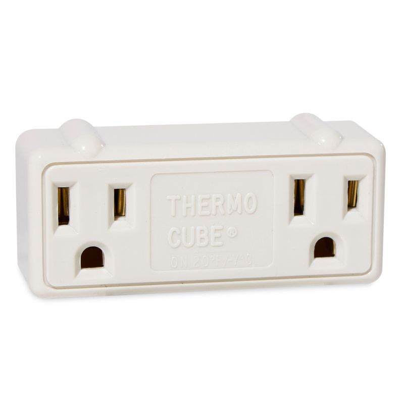 Farm Innovators TC-2 Thermo Cube Cold Weather Automatic Thermostatically Controlled Double Outlet with 20 Degree Fahrenheit Auto On/Off, 1 of 7
