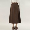 Anna-Kaci Women's High Waist Pleated A-Line Maxi Skirt with Structured Volume, Smooth Draping Fabric - 4 of 4