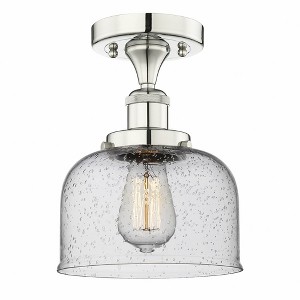 Bell - 1 Light Semi-Flush Mount In Industrial Style-8.25 Inches Tall and 6.5 Inches Wide - 1 of 1