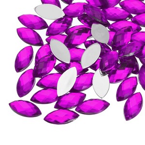 Unique Bargains Acrylic Flat Back DIY Decor Jewelry Horse Eye Gems 50 Pcs - 1 of 4