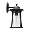 Storied Home Portside - Metal and Seedy Glass Outdoor Light, Matte Black - 3 of 4
