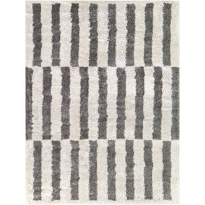 Balta Rugs Leopoldo Striped Medium Plush Shag Area Rug Cream - 1 of 4