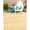 Unique Loom Outdoor Trellis Traliccio Trellis Woven Area Rug - 3 of 4