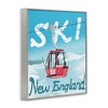 Stupell Industries Ski New England Red Winter Trolly Mountains Framed Giclee Art, Gray, 24" x 30" - 2 of 4