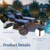 Outdoor 2 Pieces Patio Chaise Lounge Chairs with Cushion - 4 of 4