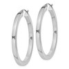 Black Bow Jewelry 3.25mm, Sterling Silver, Polished Square Hoops - 40mm (1 1/2 Inch) - 2 of 4