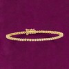 Ross-Simons 1.00 ct. t.w. Diamond Tennis Bracelet in 18kt Gold Over Sterling - 3 of 4
