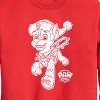 Boys' - Paw Patrol - Chase Christmas Bells Graphic Long Sleeve Fleece Sweatshirt - 2 of 4