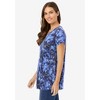 Woman Within Perfect Printed Short-Sleeve V-Neck Tee - 4 of 4