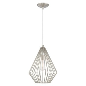 Livex Lighting Linz 1 - Light Pendant in  Brushed Nickel - 1 of 2