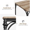 Jojoka 5-Piece Dining Table Set for 4, Modern Wood and Metal Kitchen Table and Chairs for Kitchen, Dinette, Space-Saving Design, Upholstered Seats - 3 of 4