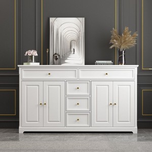 Famapy 5 Drawer Horizontal Dresser Multifunctional Storage Cabinet Living Room Storage Solutions - 1 of 4