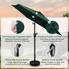 Maggift 7.5 ft Patio Umbrella with Crank Handle and UV Protection for Outdoor Use, Green, 89.76"*89.76"*96.46" - 2 of 4