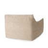 Velveteen Bean Bag Chair with Armrests - 4 of 4