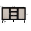 NicBex Farmhouse Bedroom Dressers with Drawers,Chest of Drawers for Bedroom,Wooden Dresser with Retro Handle Ring - 3 of 4